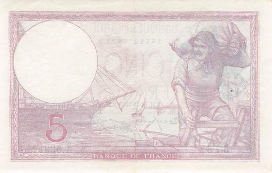 5 Francs 1939